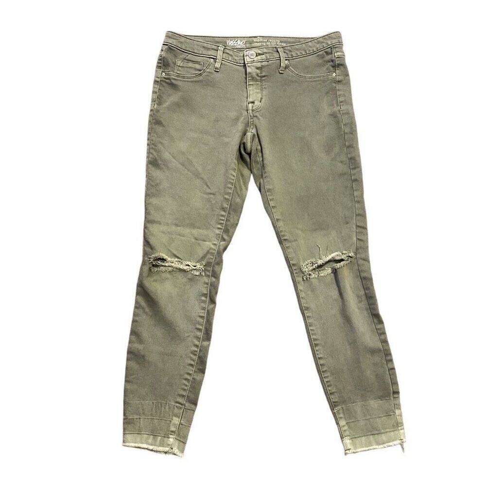 Mossimo, Green Mid Rise Jeggings, Womens Size 4 Short, Excellent Used Condition
